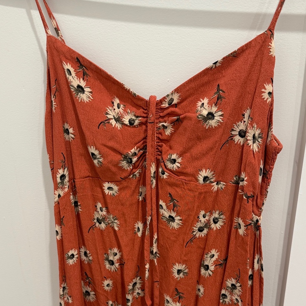 Mango Terracotta Floral Maxi Dress - Picture 3 of 5
